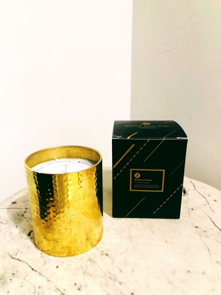 Bougie Dinanderie Doré