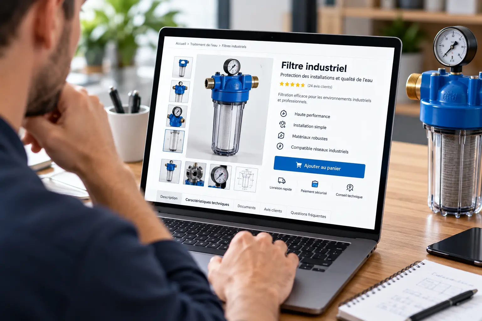 Vendre un produit technique en ligne : comment rassurer le client avant l’achat ? Acheter une paire de chaussures sur Internet demande peu d’expertise technique. Pour un équipement de filtration, une pièce mécanique, un système de ventilation ou un appareil professionnel, la décision est bien différente. Le client doit comprendre le produit, vérifier sa compatibilité avec son installation et savoir s’il répond réellement à son besoin. Vente produit technique